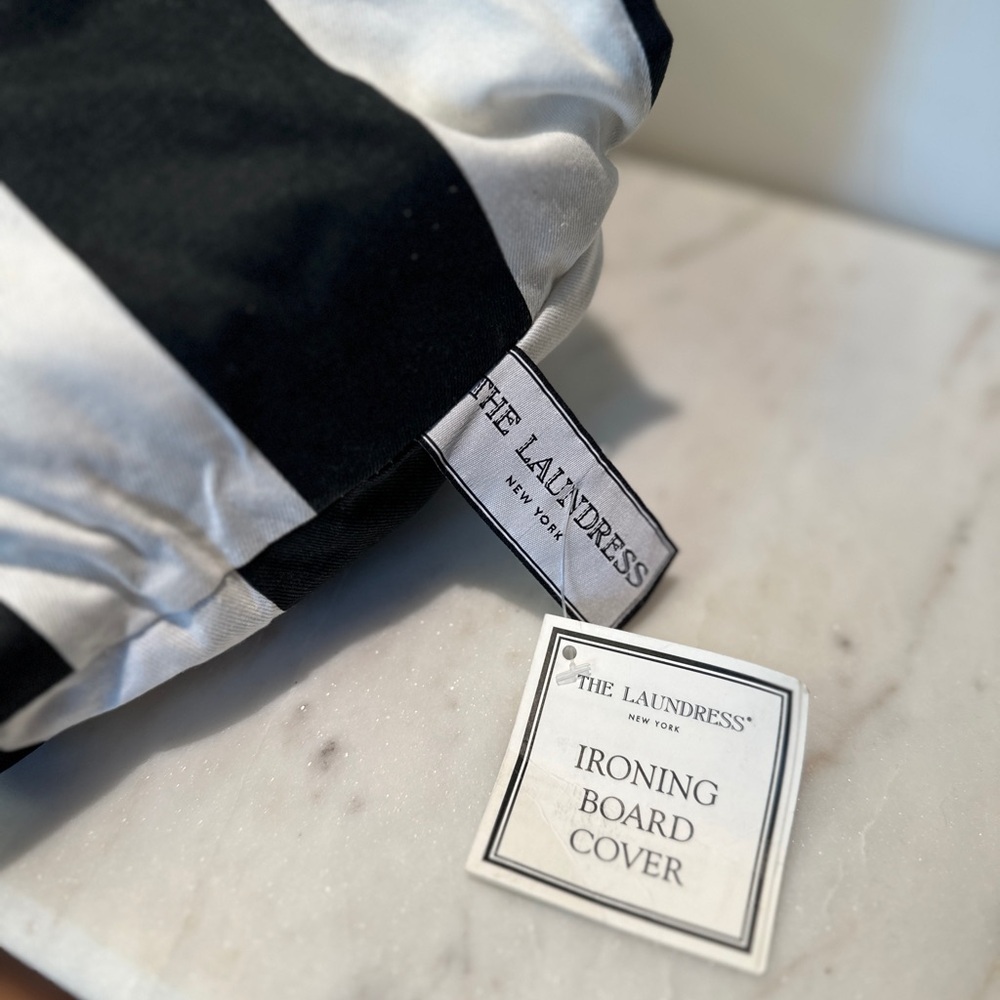 The Laundress Classic Black and White Striped Cover